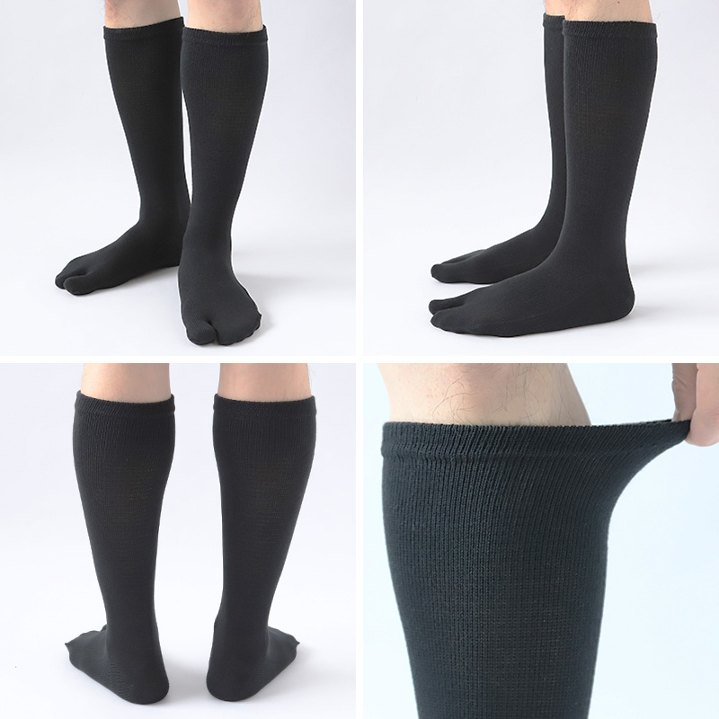 5本指靴下 ハイソックス レディース 22-24cm (5本指ソックス 五本指 ソックス 女性 22cm 23cm 日本製 丈夫 カラフル) (在庫限り)