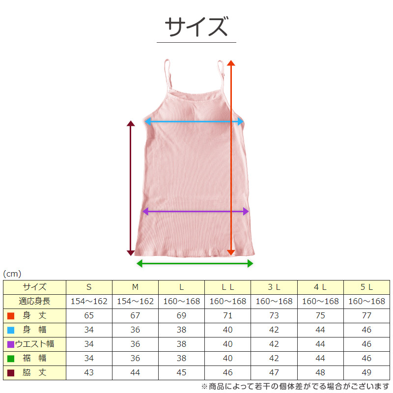 キャミソール カップ付き インナー レディース 綿100% 下着 リブ 楽 ブラトップ S～5L 肌着 カップ付きインナー アンダーゴムなし リラックス 締め付けない 伸びる 伸縮 パッド入り 婦人 シンプル 女性 ll 3l 4l 5l 大きいサイズ