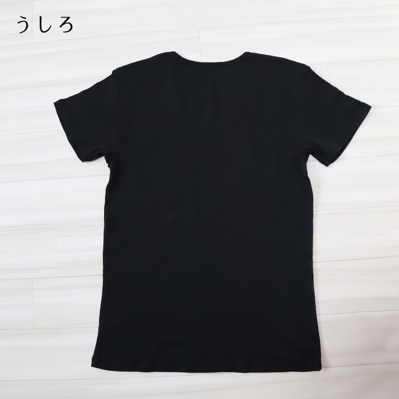 綿100％ Tシャツ メンズ 深Vネック S～LL (インナーシャツ 半袖 抗菌 防臭 におい 見えない V首 無地 コットン 下着 肌着 男性 紳士 M L)