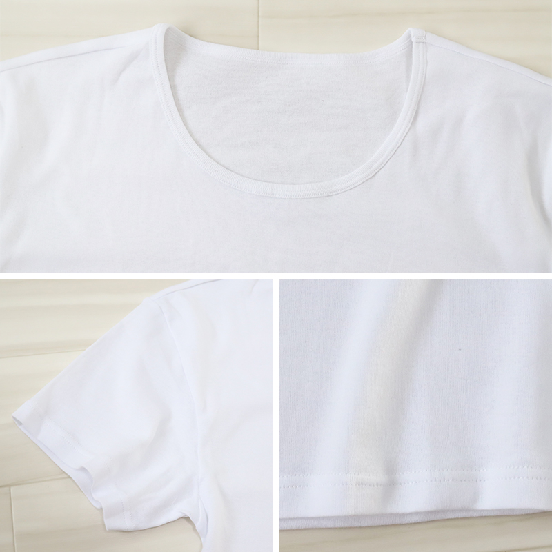 Suteteko メンズ 綿100％ クルーネック Tシャツ 大きいサイズ 3枚セット 3L 4L 下着 男性 紳士 肌着 インナーシャツ 丸首 薄手 抗菌 防臭 白 黒 グレー コットン COTTON％ スーツ下 ビジネス ビジネスインナー オールシーズン 3枚組 まとめ売り