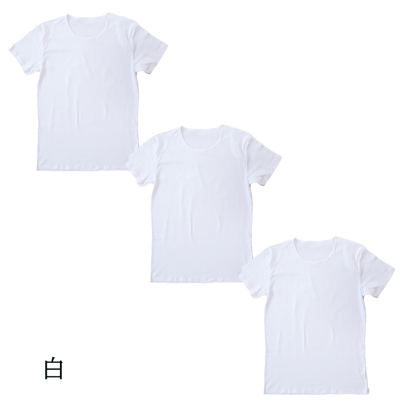 綿100% メンズ インナーシャツ 深めVネック 半袖 Tシャツ 3枚セット S M L LL 下着 肌着 V首 インナー 抗菌 防臭 におい 見えない 無地 コットン 男性 紳士 男子 コットン100 綿100 COTTON 100％ スーツ下 ビジネス ビジネスインナー オールシーズン 3枚組 まとめ売り