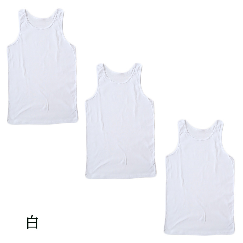 Suteteko 綿100%タンクトップ 3枚セット 3L 4L 大きいサイズ インナー シャツ 男性 紳士 抗菌 防臭 白 無地 シンプル コットン 抗菌防臭 コットン スーツ下 ビジネス ビジネスインナー オールシーズン 3枚組 まとめ売り