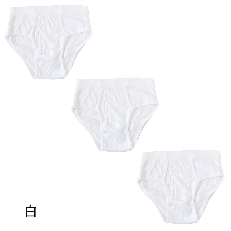 メンズ パンツ 綿100% セミビキニブリーフ 大きいサイズ 前開き 3枚セット 3L 4L 下着 ブリーフパンツ インナー 肌着 紳士肌着 男性 紳士 パンツ 綿100％ コットン 3枚組 まとめ売り