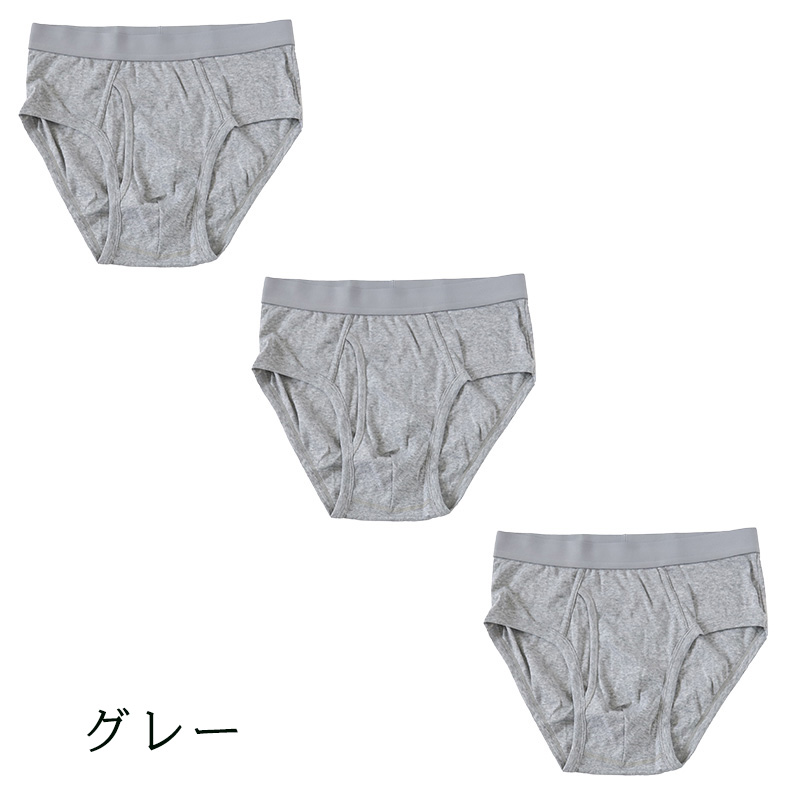 ブリーフ メンズ 綿100% パンツ スタンダード 前開き 3枚セット S M L LL 下着 インナー ブリーフパンツ 肌着 紳士肌着 男性 紳士 パンツ 綿100％ コットン 3枚組 まとめ売り