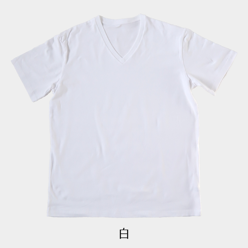 Tシャツ vネック メンズ 大きいサイズ 3L・4L (tシャツ 半袖 シャツ 綿 下着 インナーシャツ V首 トップス 肌着 インナー)