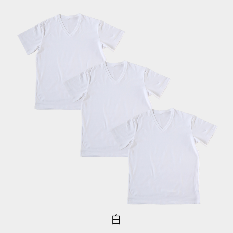 Tシャツ 半袖 メンズ 綿 S～LL 3枚セット ( ストレッチ シャツ インナーシャツ クルーネック トップス S M L LL )