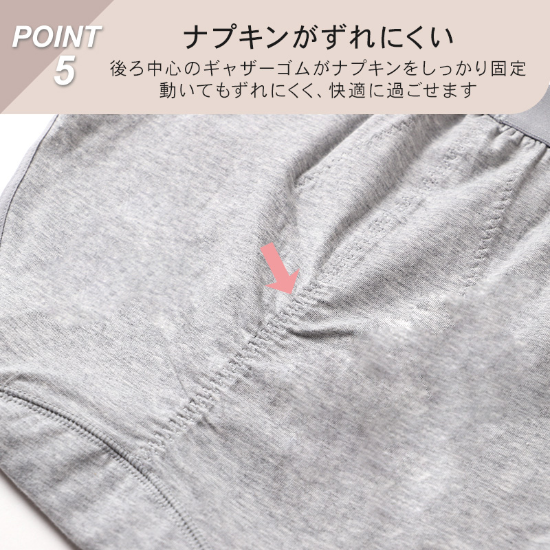 サニタリーショーツ 生理ショーツ 生理パンツ 昼用 軽い日用 S M L LL 3L 4L 生理用ショーツ 羽根つき 綿 無地 サニタリー 生理 下着 パンツ ショーツ