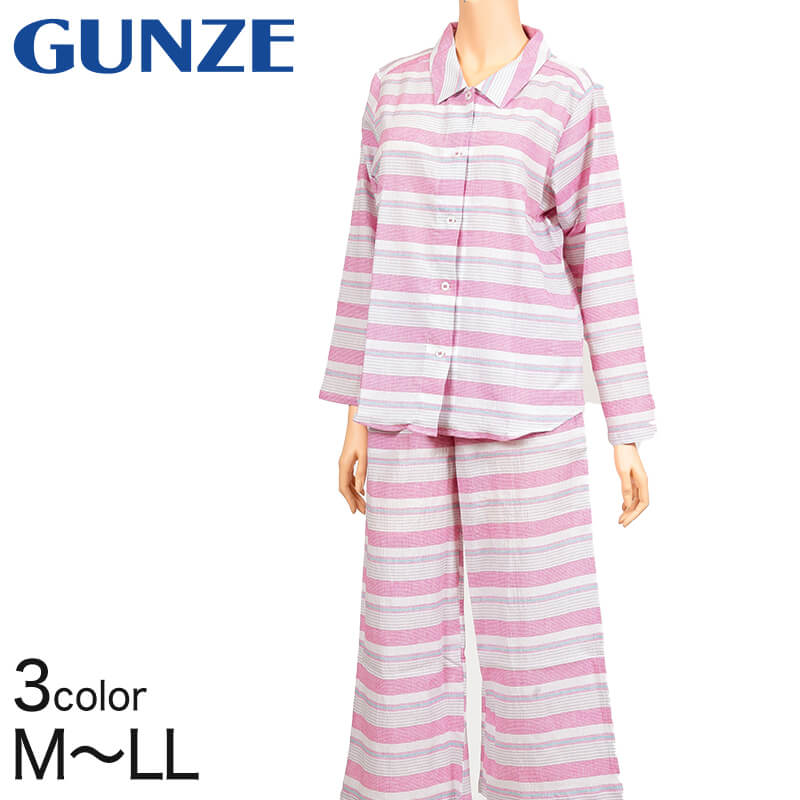 グンゼ Tuche レディース ホームウェア 長袖+8分丈パンツ M～LL (GUNZE トゥシェ パジャマ) (在庫限り)