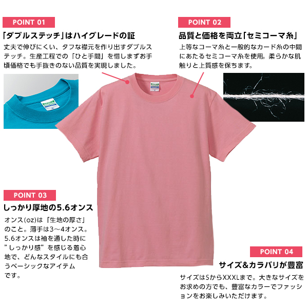 レディース カラー 無地Tシャツ ユナイテッドアスレ S～XL (S M L XL 婦人 女性 女子 アウター 半袖) (取寄せ)