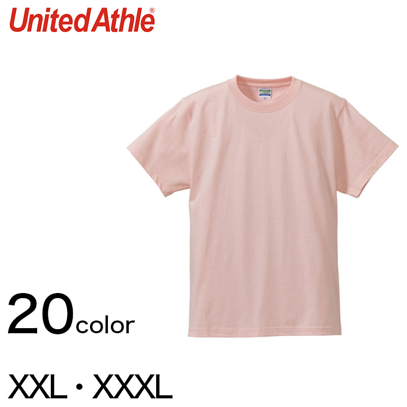 レディース カラー 無地Tシャツ 大きいサイズ ユナイテッドアスレ XXL・XXXL (婦人 女性 女子 綿100% アウター 半袖) (取寄せ)