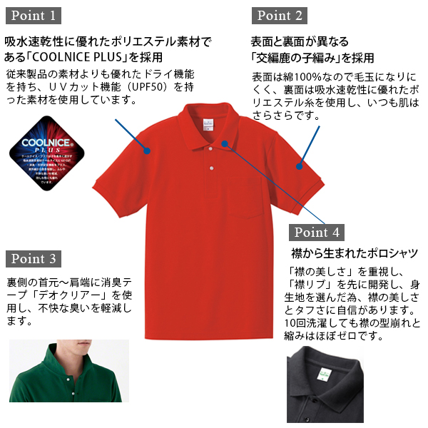 レディース 6.2オンス ハイブリッドポケット付きポロシャツ 4L・5L (United Athle レディース アウター シャツ カラー) 【在庫限り】