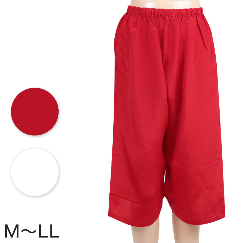 日本製 レディース ストレッチコットンウーリー オールシーズン 和装下ばき(ステテコ) (M~LL)(和装下着 八重の下着本舗 婦人用 女性用 礼装 着付け 裾除け 下着 肌着 国産 国内生産)ON【和装呉服】 (取寄せ)