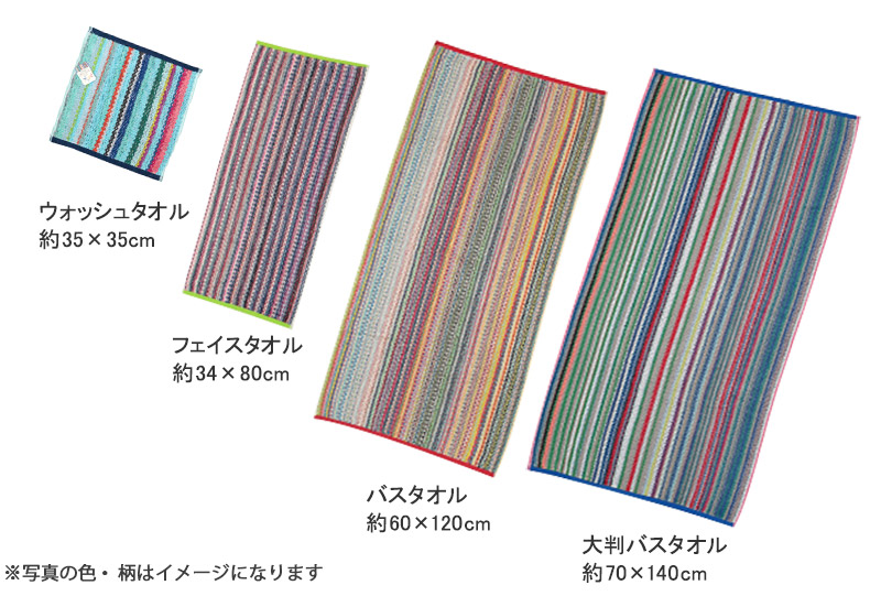 残糸 ウォッシュタオル 約35×35cm (カラフル ハンドタオル お手拭 エコタオル アウトドア) (在庫限り)