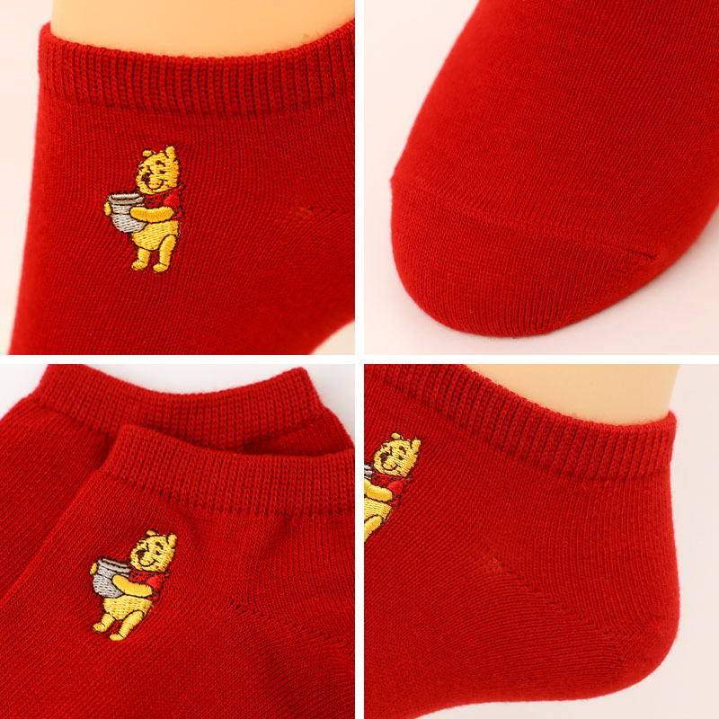 レディース アンクルソックス Disney ディズニー 刺繍 ソックス スニーカーソックス 婦人靴下 ミッキー ミニー ドナルド キャラクター くるぶし丈 かわいい 大人可愛い 22 23 24 cm ワンポイント 靴下 レディースソックス