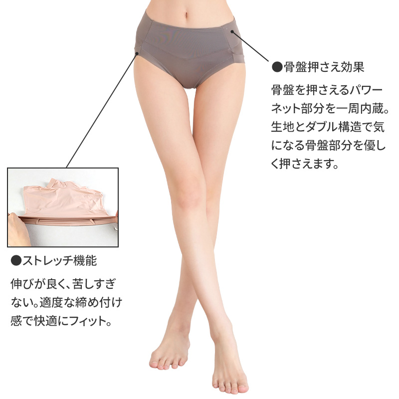 ショーツ 1分丈 美尻 大きいサイズ M L LL 3L 下着 薄着 お腹押さえショーツ すっぽり 引き締め お腹 ガードルショーツ ボクサー ストレッチ サポート
