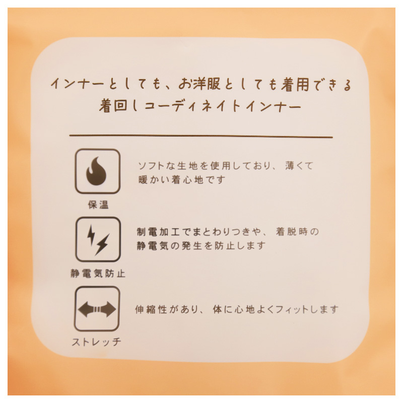 クルーネック 長袖 シャツ レディース インナー リブ M L LL 重ね着 コーデ 秋 冬 保温 ストレッチ 静電気防止 着回し 薄手 あったか シンプル 無地 ボーダー アンダーシャツ アンダーウェア かわいい プレゼント ギフト 母の日