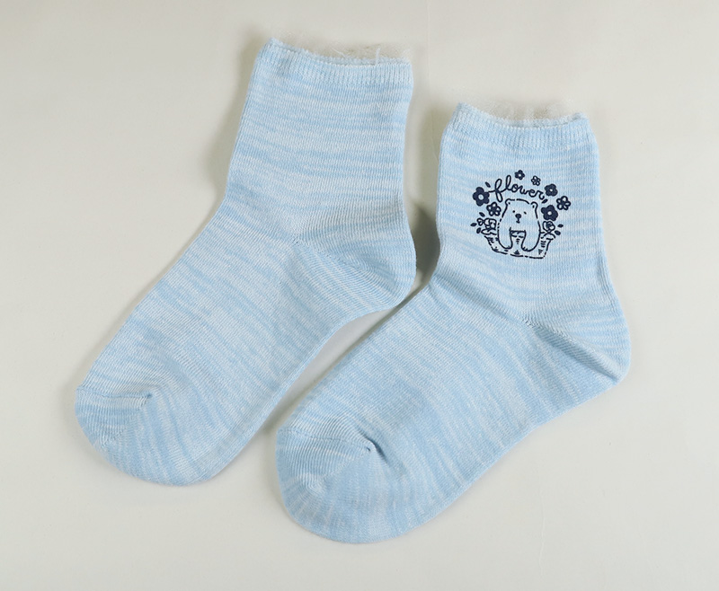 ハイソックス キッズ ガールズ ジュニア 子供用 6足セット 16-18cm・19-21cm・22-24cm (セット 女の子 靴下 長靴下 ロング丈 くつ下 くつした ドット ボーダー かわいい) (在庫限り)