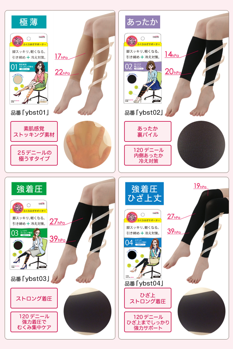 女の欲望 あったか裏パイル ふくらはぎサポーター 120デニール フリーサイズ (日本製 レディース 女性 婦人 冷え性 冷え症 着圧 圧力 美脚) (在庫限り)