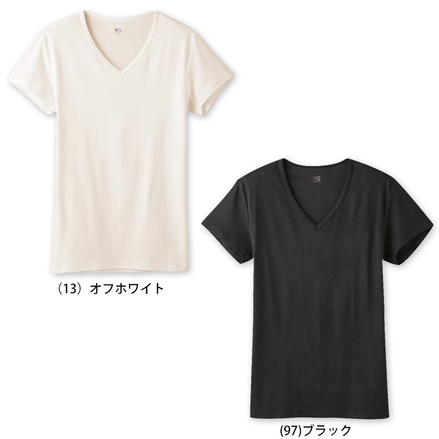 グンゼ YG HEAT&WARM VネックTシャツ M~LL (GUNZE ワイジー インナーシャツ アンダーシャツ) 【在庫限り】