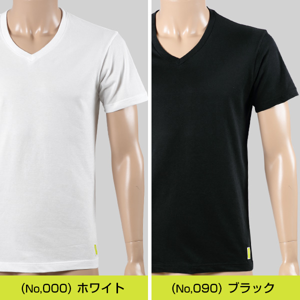 adidas 紳士 吸水速乾 VネックTシャツ 2枚組 M〜LL (フクスケ アディダス)