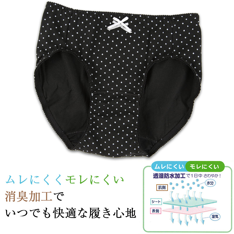 サニタリーショーツ 羽根つき 綿 M L 生理用ショーツ 蒸れない 羽根付き 生理用パンツ サニタリー ショーツ レディース インナー 下着 靴下 ストッキングのネット卸売 すててこ問屋